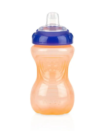 Nuby No-Spill Easy Grip Soft-Spout Sippy Cup – 10 oz, 3‑Pack