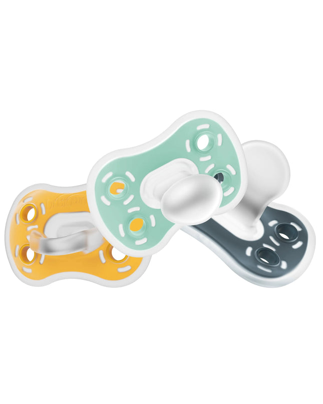 Dr. Brown'S Advantage One-Piece Silicone Baby Pacifier, Fully Symmetrical, 6-18M, 3 Pack