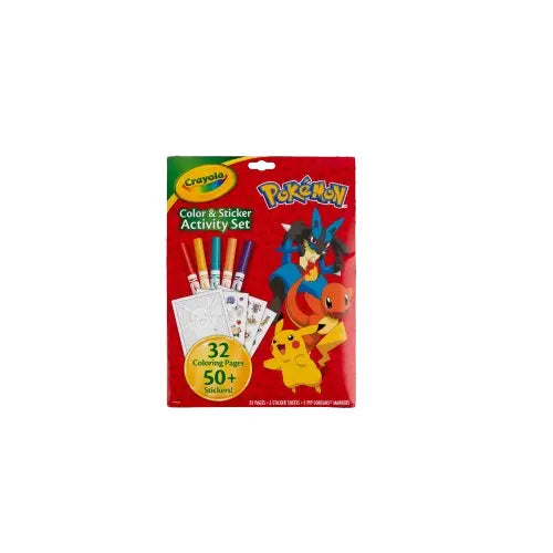 Crayola Pokémon Color & Sticker Activity Set – Coloring Book & Stickers