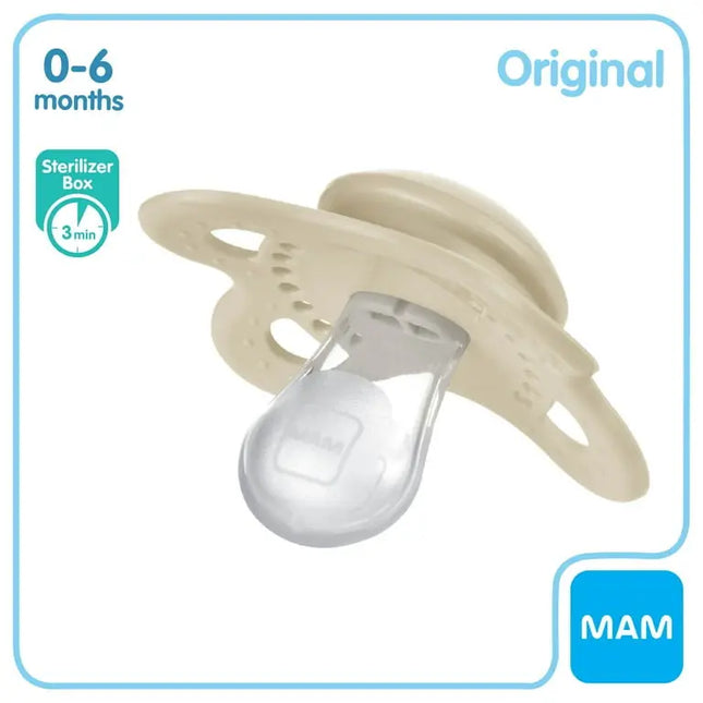 MAM Original Matte Pacifier, 0-6 Months, 2 Pack