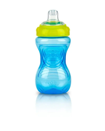 Nuby No-Spill Easy Grip Soft-Spout Sippy Cup – 10 oz, 3‑Pack