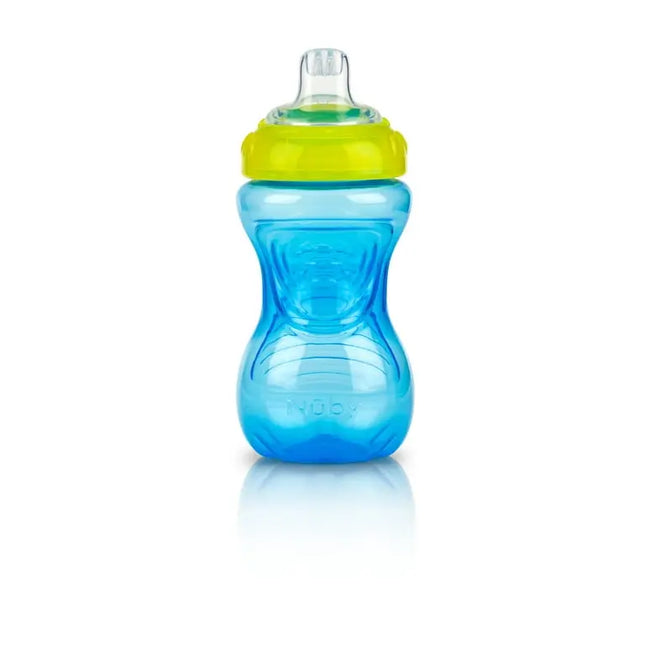 Nuby No-Spill Easy Grip Soft-Spout Sippy Cup – 10 oz, 3‑Pack
