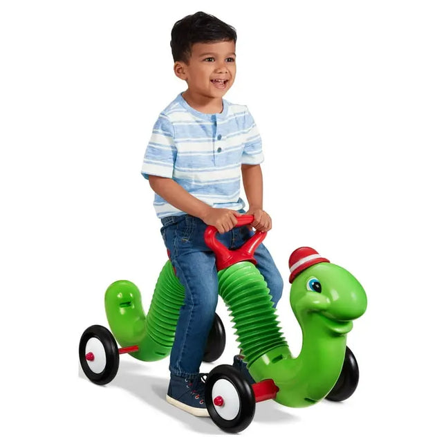 Radio Flyer Inchworm Classic Bounce & Go Ride-On | 50 lb Capacity