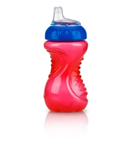 Nuby No-Spill Easy Grip Soft-Spout Sippy Cup – 10 oz, 3‑Pack