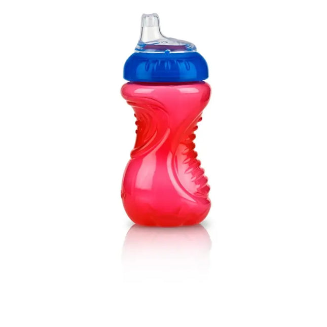 Nuby No-Spill Easy Grip Soft-Spout Sippy Cup – 10 oz, 3‑Pack
