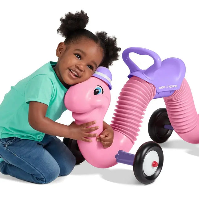 Radio Flyer Inchworm Classic Bounce & Go Ride-On | 50 lb Capacity
