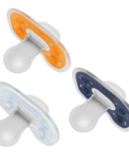 Dr. Brown'S Advantage One-Piece Silicone Baby Pacifier, Fully Symmetrical, 6-18M, 3 Pack