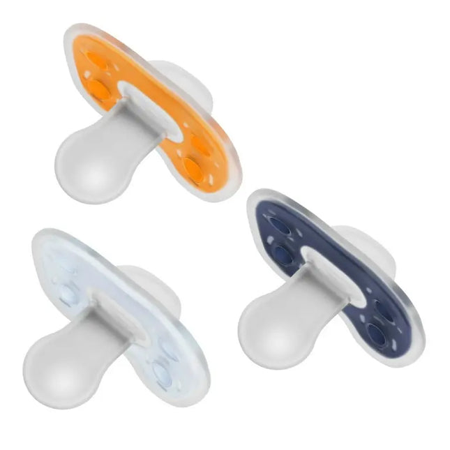 Dr. Brown'S Advantage One-Piece Silicone Baby Pacifier, Fully Symmetrical, 6-18M, 3 Pack