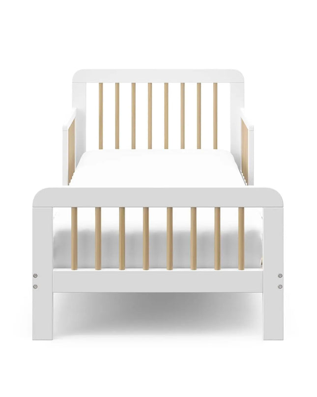 Storkcraft® Pasadena Toddler Bed | Guardrails & Footboard | Fits Crib Mattress