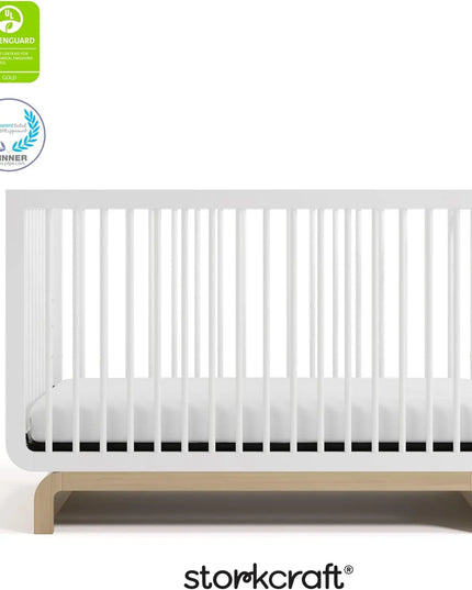 Storkcraft™ Santorini™ Deluxe 5‑in‑1 Convertible Crib | Curved Base