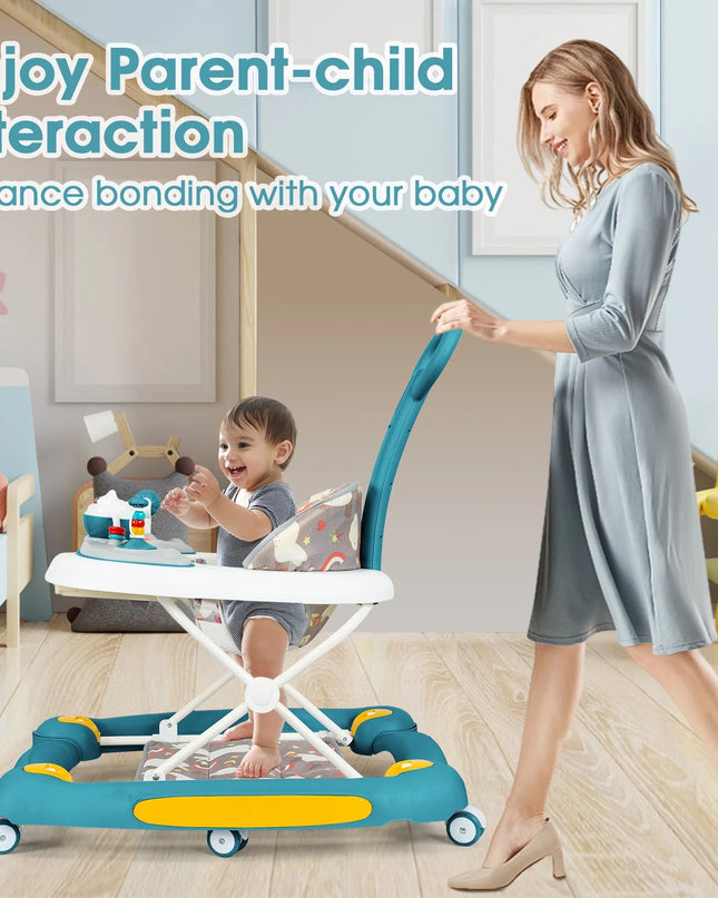 6‑in‑1 Foldable Baby Walker with Musical Activity Station