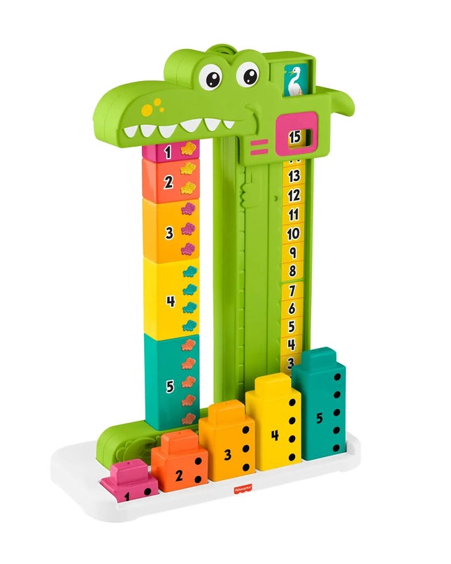 Fisher‑Price® Adding Alligator Toy | 10-Block Counting & Math Game
