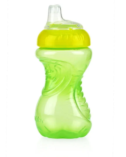 Nuby No-Spill Easy Grip Soft-Spout Sippy Cup – 10 oz, 3‑Pack
