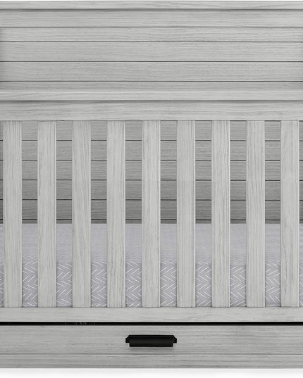 Delta Children™ Simmons Kids™ Caden 6‑in‑1 Convertible Crib with Trundle Drawer