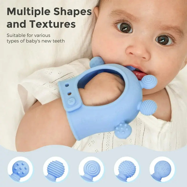 Momcozy™ Silicone Baby Teether Toy | BPA‑Free for 0–12 Months