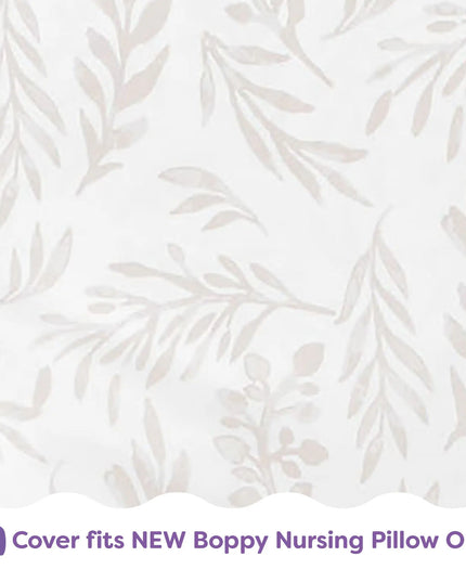 Patterned cover for a Boppy Nursing Pillow on a light background