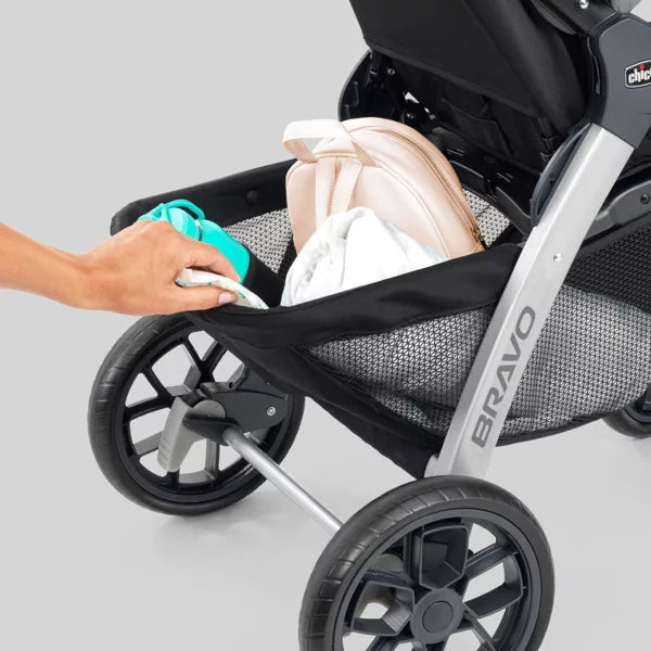Chicco™ Bravo® Quick-Fold Stroller – 3-in-1 Travel System Frame, Infant & Toddler Stroller