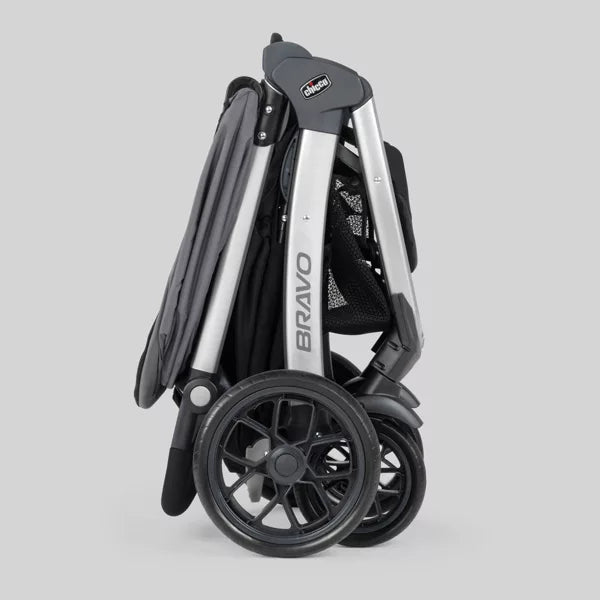 Chicco™ Bravo® Quick-Fold Stroller – 3-in-1 Travel System Frame, Infant & Toddler Stroller