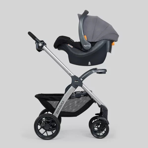 Chicco™ Bravo® Quick-Fold Stroller – 3-in-1 Travel System Frame, Infant & Toddler Stroller