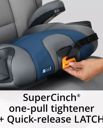 Child car seat with SuperCinch one-pull tighten器 and Quick-release LATCH system