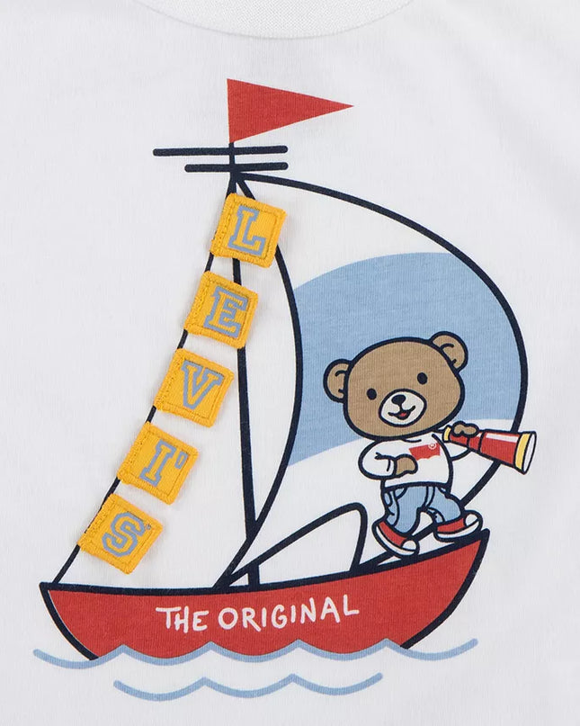 Levi’s Baby Boys Sailing Tee & Denim Shorts Set