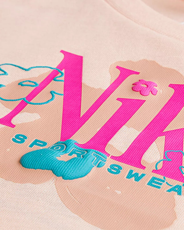  Nike Baby Girls Wild Flower T‑Shirt & Dri‑FIT Scooter Set