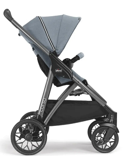 Chicco™ Modular Travel Stroller – Parent & Forward Facing Baby Stroller with Car Seat Adapter, Recline & Suspension ( Black )