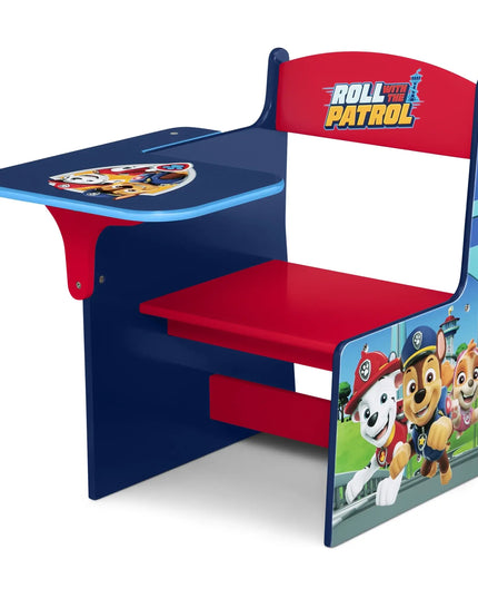 Children's desk with chair featuring Paw Patrol design on a white background