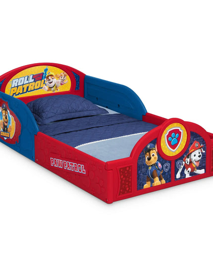 Children's bed with Paw Patrol design on a white background