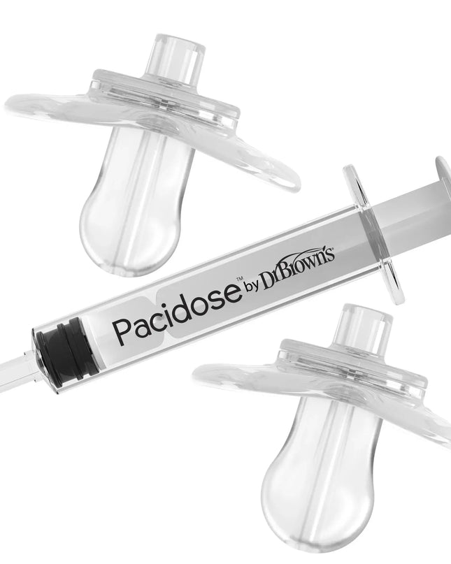Dr. Brown’s® Pacidose™ Baby & Toddler Liquid Medicine Dispenser with Oral Syringe – 0–6 M & 6–18 M Bulbs, BPA-Free