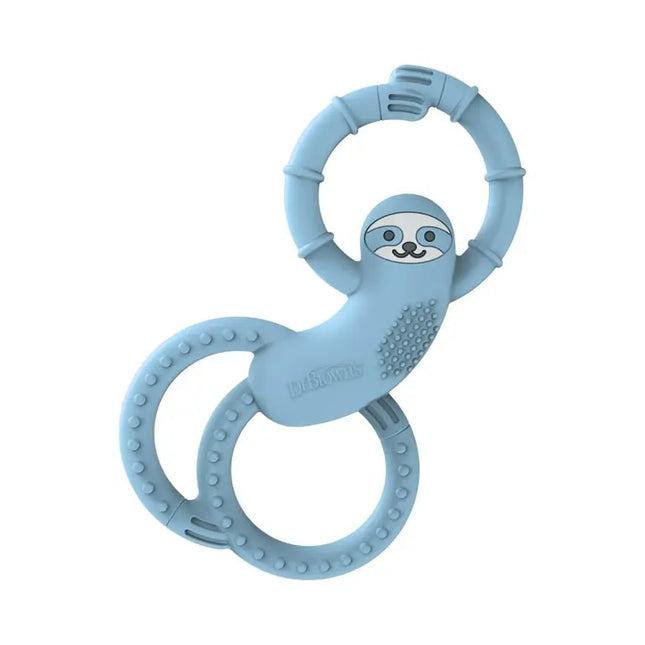 Dr. Brown’s® Flexees Sloth Baby Teether | 100% Silicone 1‑Pack