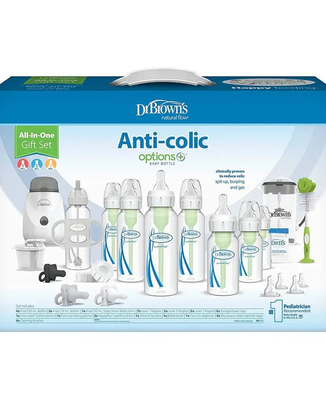 Dr. Brown's Anti-colic gift set packaging on a white background