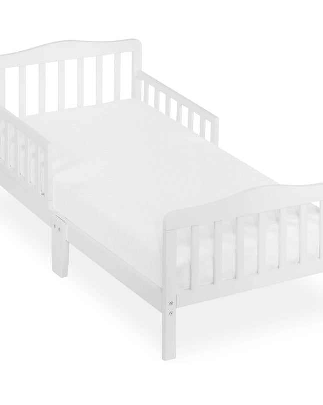 White wooden crib on a white background