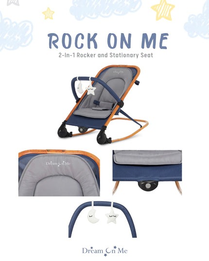 Dream on Me 2-In-1 Baby Rocker and Stationary Seat