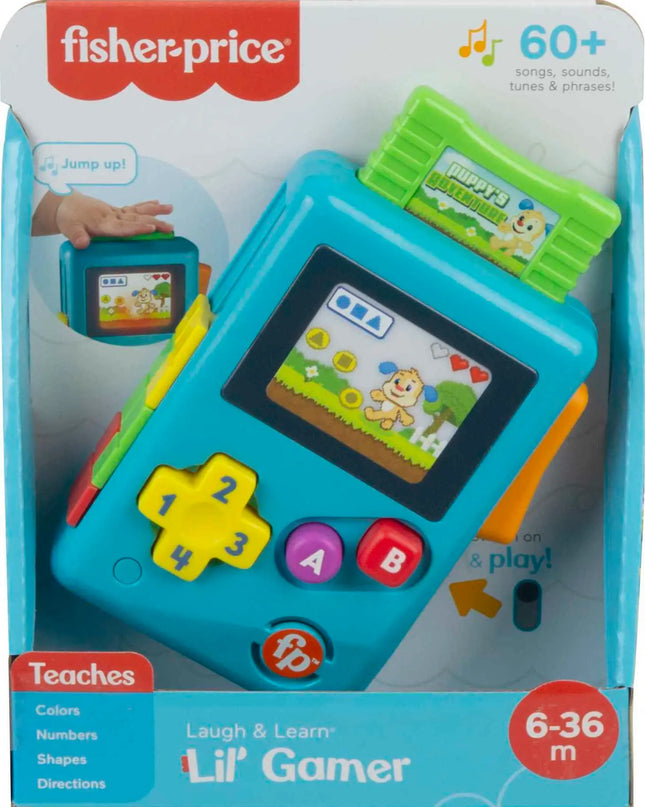 Fisher-Price Laugh & Learn Lil' Gamer toy in packaging