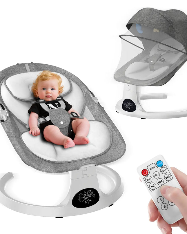 G TALECO GEAR Portable Baby Swing and Bouncer for Infants with 5 Speed Settings and Bluetooth Control