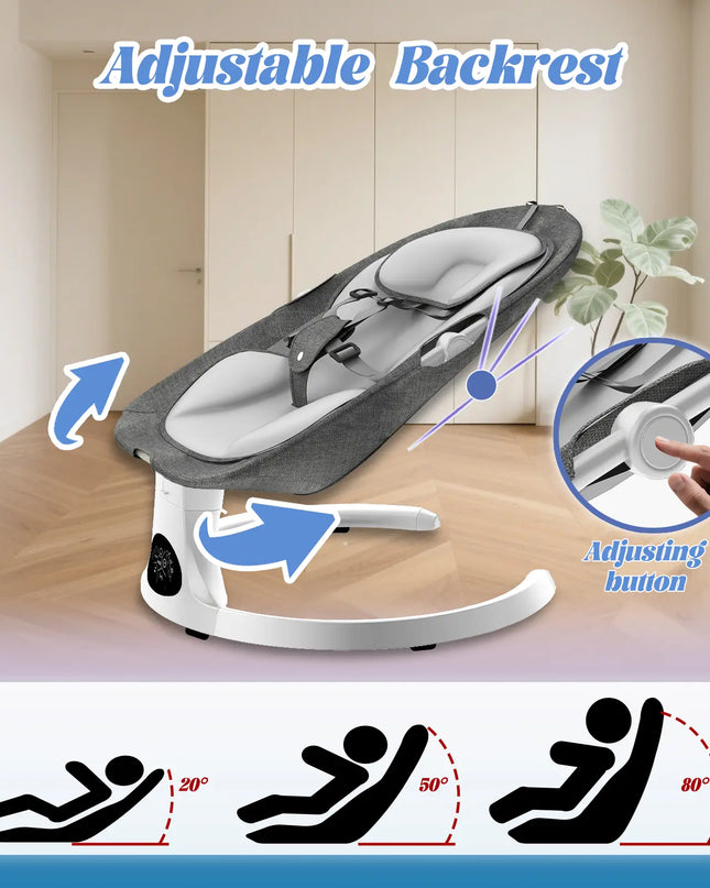 G TALECO GEAR Portable Baby Swing and Bouncer for Infants with 5 Speed Settings and Bluetooth Control
