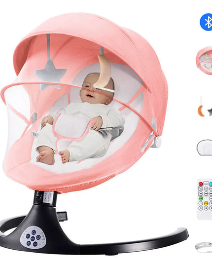 G TALECO GEAR Portable Baby Swing and Bouncer for Infants with 5 Speed Settings and Bluetooth Control