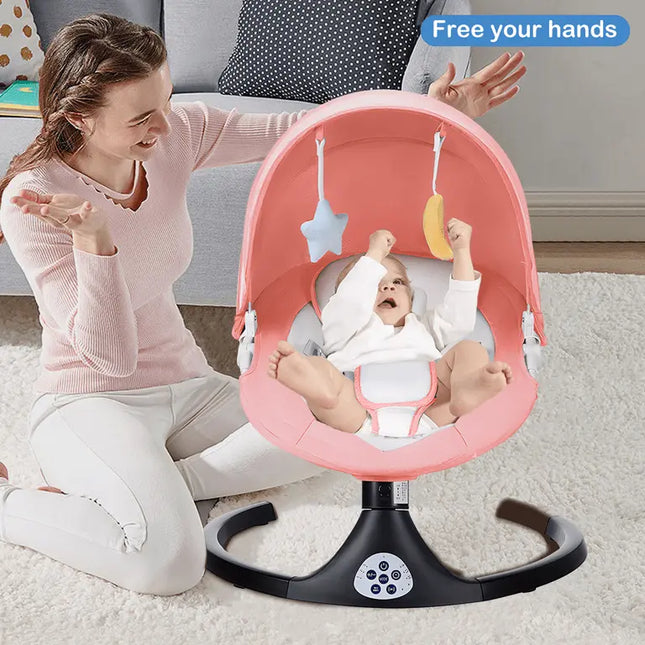 G TALECO GEAR Portable Baby Swing and Bouncer for Infants with 5 Speed Settings and Bluetooth Control