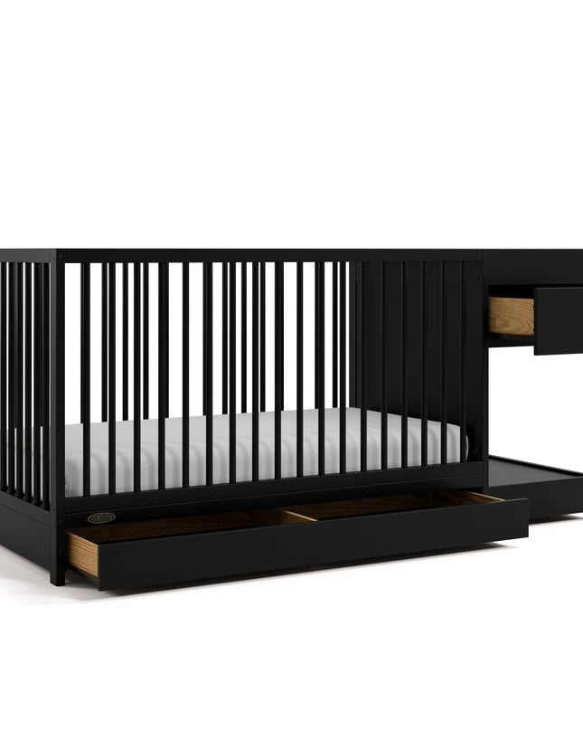 Graco™ Teddi 5‑in‑1 Convertible Crib & Changer with Drawer