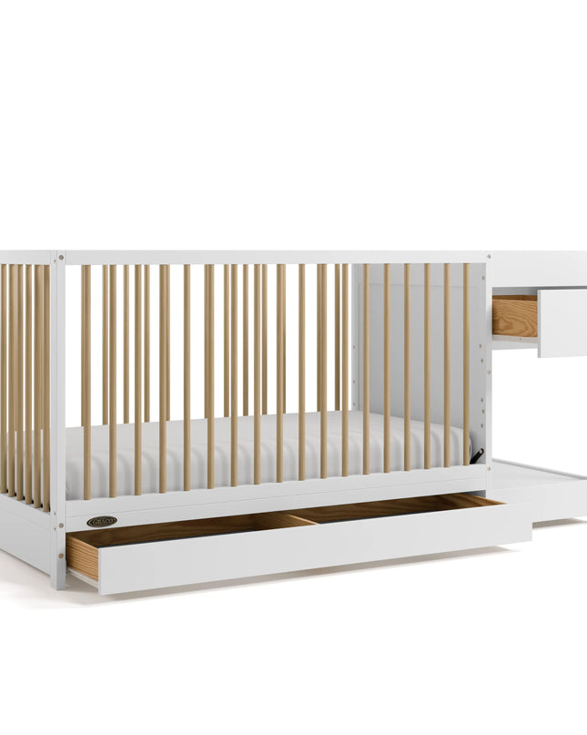 Graco™ Teddi 5‑in‑1 Convertible Crib & Changer with Drawer