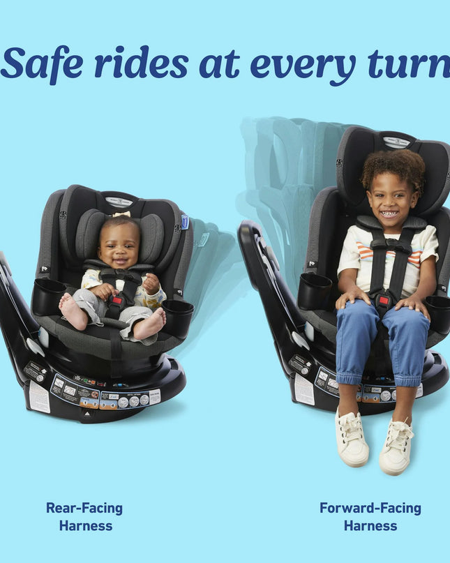 Graco EasyTurn™ 360 2-in-1 Rotating Convertible Car Seat | Rear & Forward-Facing, 4–65 lb