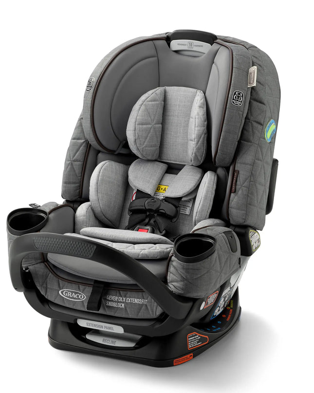 Graco Premier 4Ever DLX Extend2Fit SnugLock 4-in-1 Infant and Toddler Car Seat with Anti-Rebound Bar, Midtown Collection