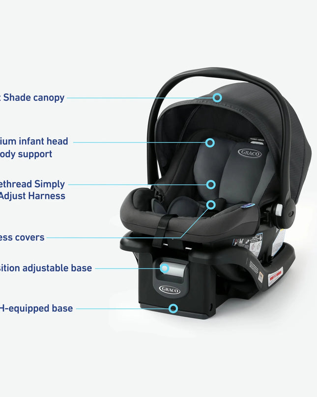 Graco™ SnugRide® LX Infant Car Seat | 4–35 lb Rear-Facing Base Included