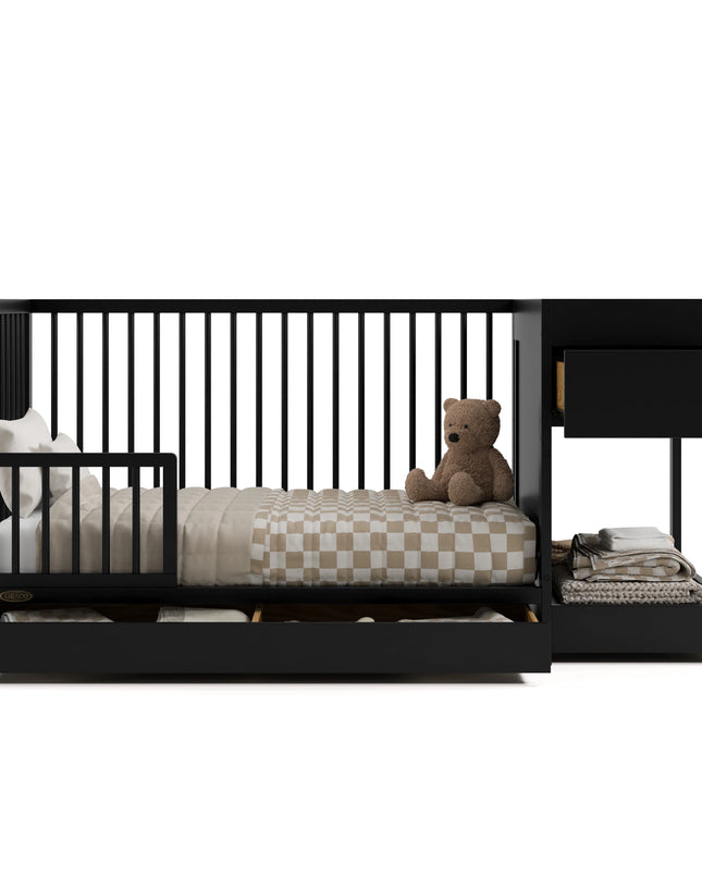 Graco™ Teddi 5‑in‑1 Convertible Crib & Changer with Drawer