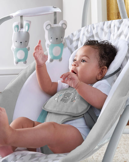 Ingenuity Simplecomfort 2-In-1 Vibrating Lightweight Baby Swing and Rocker