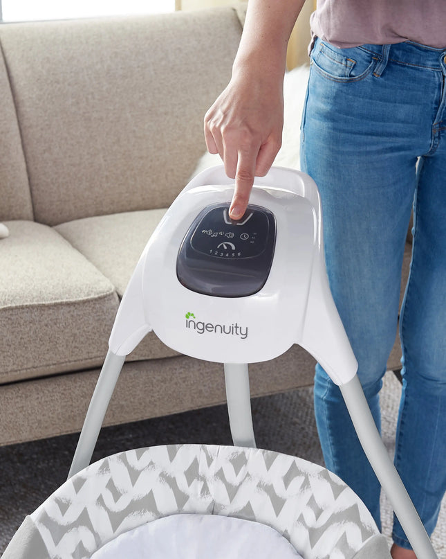Ingenuity Simplecomfort 2-In-1 Vibrating Lightweight Baby Swing and Rocker