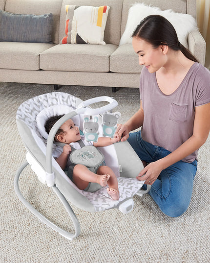 Ingenuity Simplecomfort 2-In-1 Vibrating Lightweight Baby Swing and Rocker