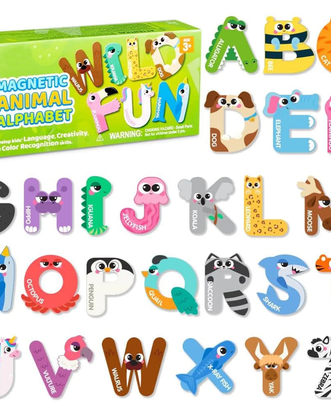 Joyfy™ Animal Alphabet Magnetic Letters