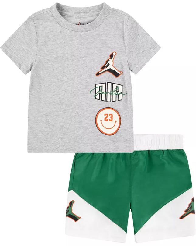 Jordan Toddler Boys 2‑Piece Stacked Play Shorts & T‑Shirt Set